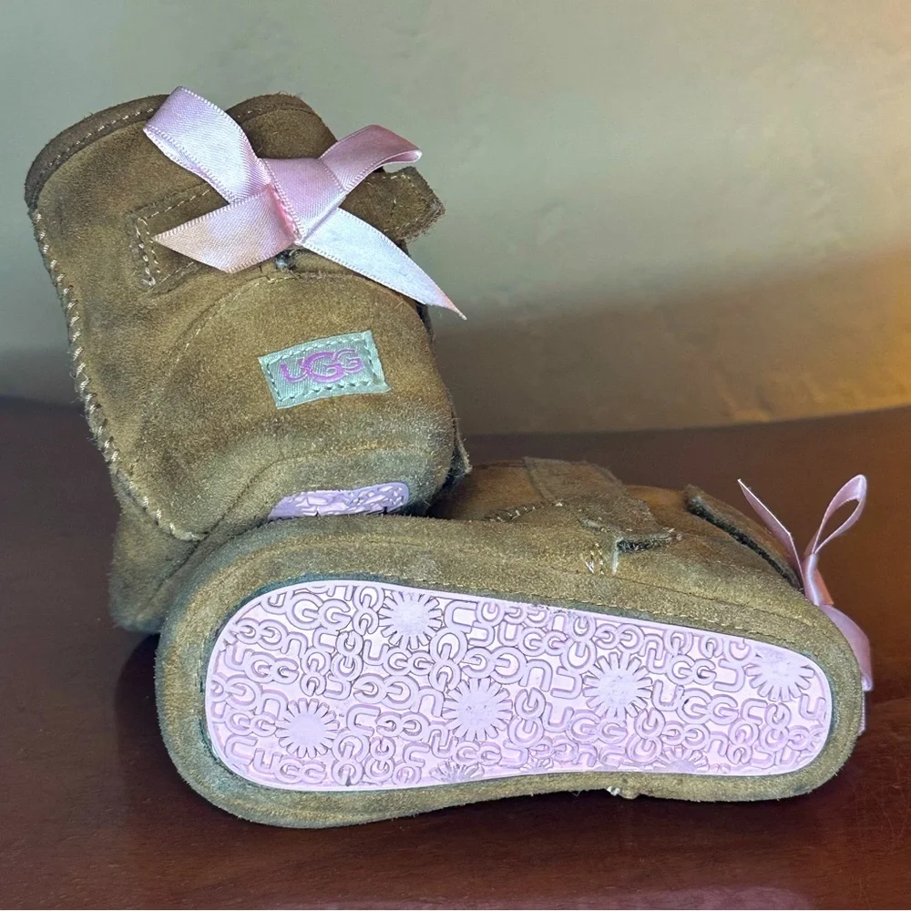 JESSE BOW II BABY SHOE | CHESTNUT